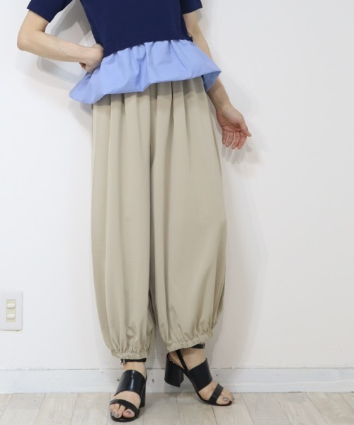 DISKEEN SURE（ディスキーンシュアー）の「脚ラインを拾いにくい！サラテロ バルーンパンツ（その他パンツ・レディース・アイボリー/グレー/ベージュ/ブラック・FREE）」の10枚目の写真
