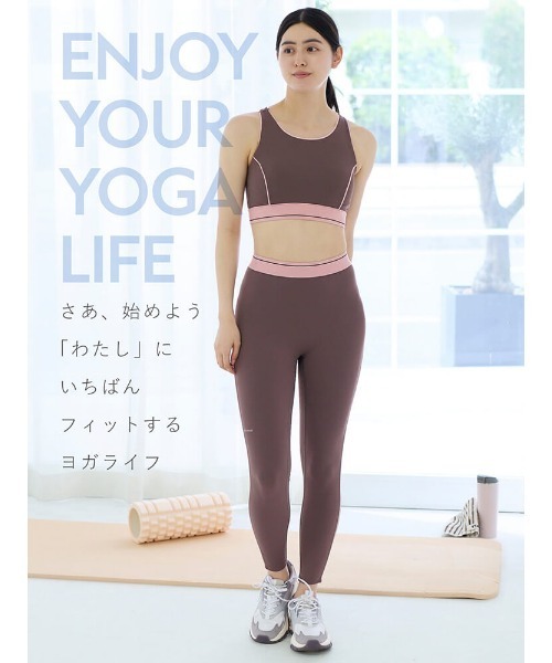 tutuanna（チュチュアンナ）の「[ヨガ・ピラティス]無地メッシュTシャツ（Tシャツ/カットソー・レディース・ネイビー/オフホワイト・L/M）」の4枚目の写真
