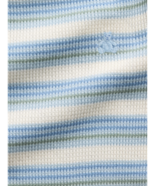 GAP（ギャップ）の「はじめてのお気に入り ワッフル ボディスーツ (ベビー)（ロンパース・キッズ・ブルー/グリーン・50cm/70cm/60cm/90cm/80ｃｍ）」の6枚目の写真