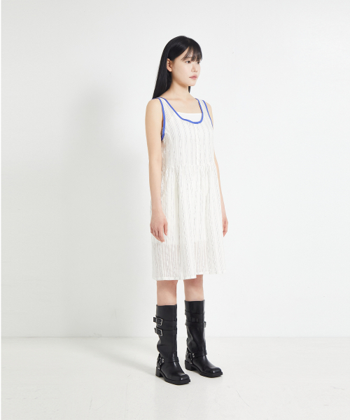 COTTONREBIRTHCLUB(コットンリバースクラブ)の「コットンストライプワンピース(ワンピース・レディース・その他・FREE)」の3枚目の写真