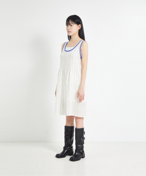 COTTONREBIRTHCLUB(コットンリバースクラブ)の「コットンストライプワンピース(ワンピース・レディース・その他・FREE)」の4枚目の写真