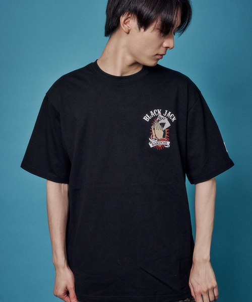 JACKROSE(ジャックローズ)の「BAKUCHI ジャックポット マリア TEE(Tシャツ/カットソー・メンズ・ホワイト/ブラック・M/XL/L)」の3枚目の写真