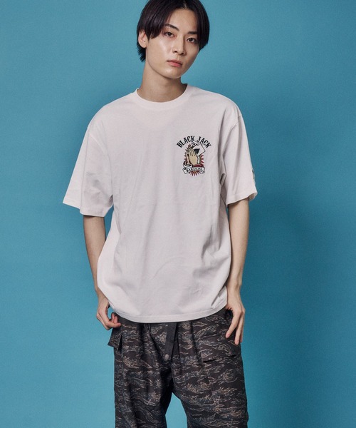 JACKROSE(ジャックローズ)の「BAKUCHI ジャックポット マリア TEE(Tシャツ/カットソー・メンズ・ホワイト/ブラック・M/XL/L)」の14枚目の写真