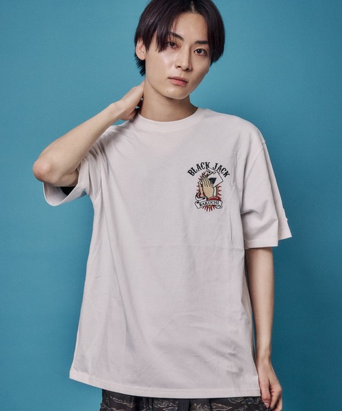 JACKROSE(ジャックローズ)の「BAKUCHI ジャックポット マリア TEE(Tシャツ/カットソー・メンズ・ホワイト/ブラック・M/XL/L)」の12枚目の写真