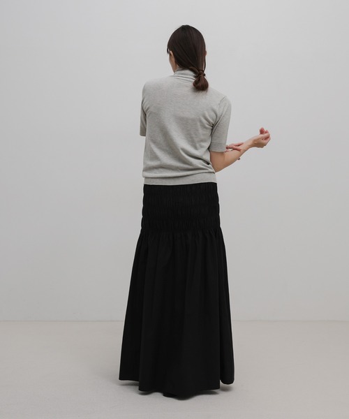 select MOCA(セレクトモカ)の「シャーリングフレアスカート(スカート・レディース・ベージュ/ブラック・FREE)」の18枚目の写真