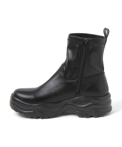 LAKOLE(ラコレ)の「ストレッチスニーカーブーツ / 801976(ブーツ・レディース・チャコール/ブラック・LARGE/MEDIUM/SMALL)」の3枚目の写真