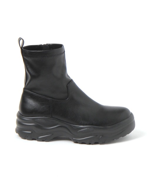 LAKOLE(ラコレ)の「ストレッチスニーカーブーツ / 801976(ブーツ・レディース・チャコール/ブラック・LARGE/MEDIUM/SMALL)」の4枚目の写真