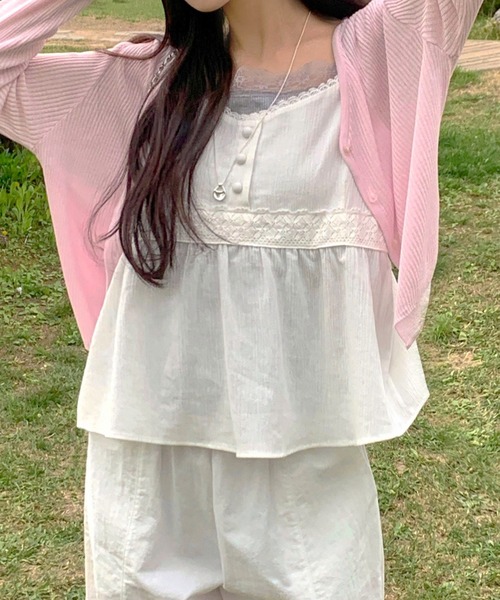 mineng（マイング）の「【アジャスター付き/レース】クローバーキャミソール（キャミソール・レディース・アイボリー・FREE）」の11枚目の写真
