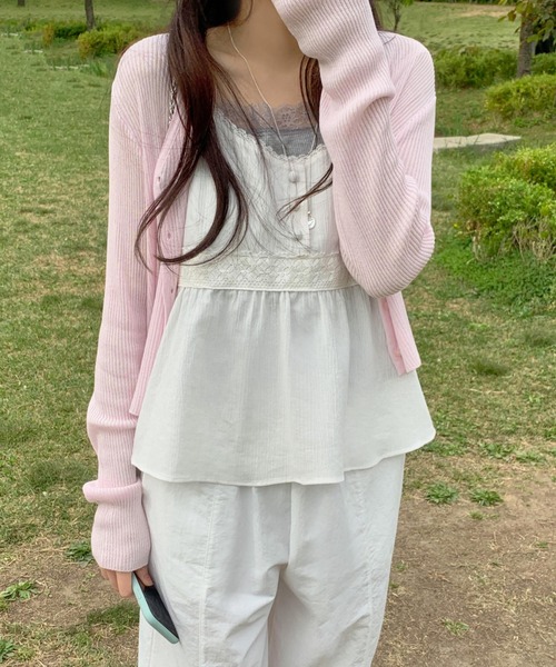 mineng（マイング）の「【アジャスター付き/レース】クローバーキャミソール（キャミソール・レディース・アイボリー・FREE）」の13枚目の写真