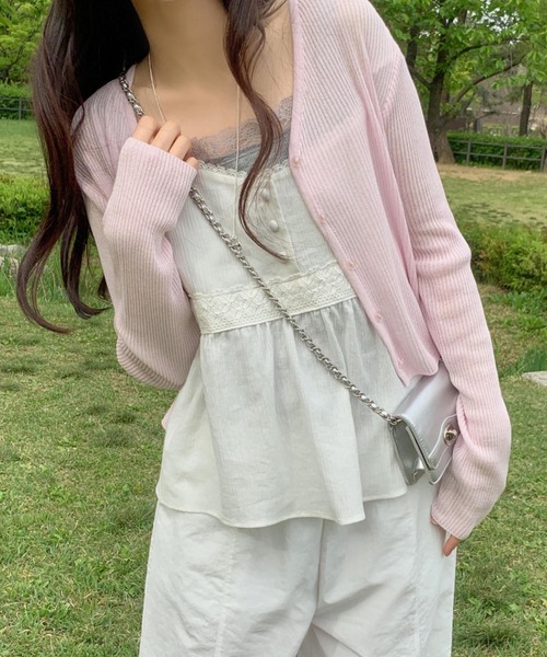 mineng（マイング）の「【アジャスター付き/レース】クローバーキャミソール（キャミソール・レディース・アイボリー・FREE）」の14枚目の写真