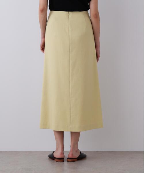 YLEVE(イレーヴ)の「YLEVE / 100/2 GV TWILL DOUBLE WEAVE SKIRT(スカート・レディース・イエロー/ブラック・0/1)」の17枚目の写真