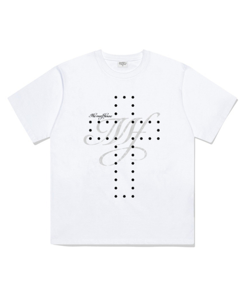 THEMORFHOUSE(ザモーフハウス)の「MORF フラワークロスオーバーフィット半袖Tシャツ ホワイト(Tシャツ/カットソー・レディース・その他・SMALL/MEDIUM/LARGE)」の1枚目の写真