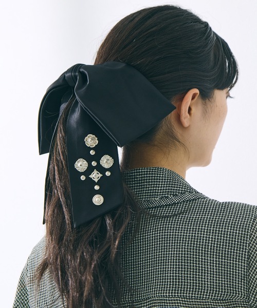 TOGA PULLA/トーガプルラ】Ribbon hair clip/リボンヘアクリップ