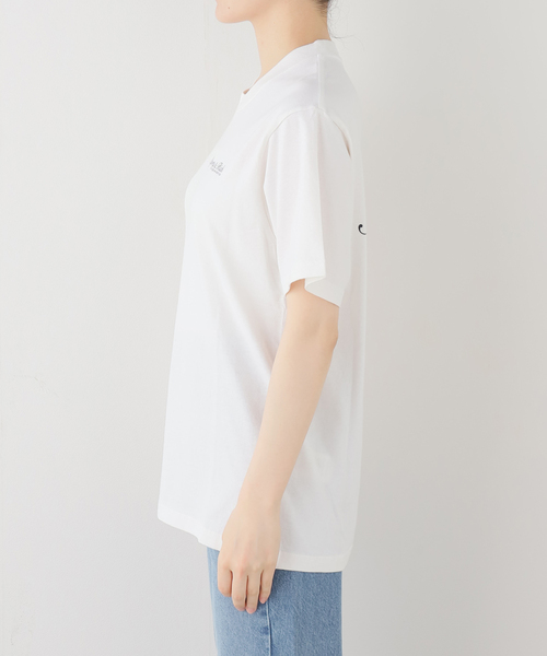 SPORTY&RICH（スポーティアンドリッチ）の「SPORTY&RICH/スポーティアンドリッチ Syracuse Tシャツ（Tシャツ/カットソー・レディース・ホワイト・SMALL）」の2枚目の写真