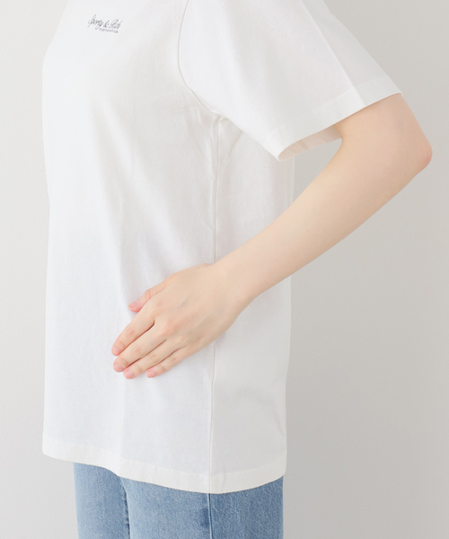 SPORTY&RICH(スポーティアンドリッチ)の「SPORTY&RICH/スポーティアンドリッチ Syracuse Tシャツ(Tシャツ/カットソー・レディース・ホワイト・SMALL)」の9枚目の写真
