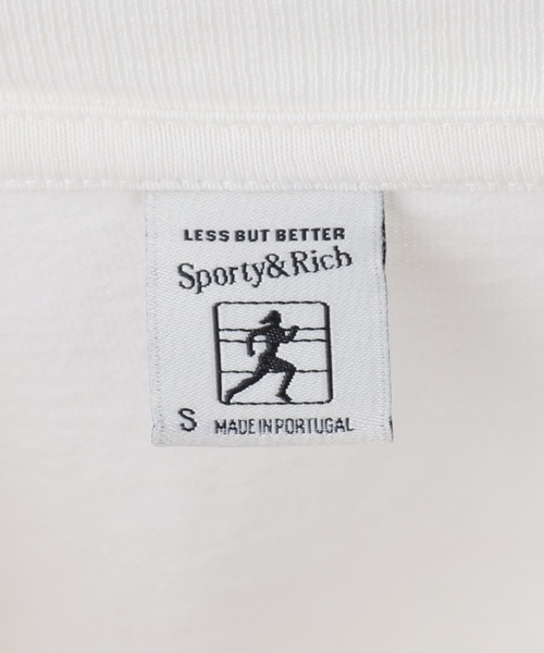 SPORTY&RICH(スポーティアンドリッチ)の「SPORTY&RICH/スポーティアンドリッチ Syracuse Tシャツ(Tシャツ/カットソー・レディース・ホワイト・SMALL)」の10枚目の写真