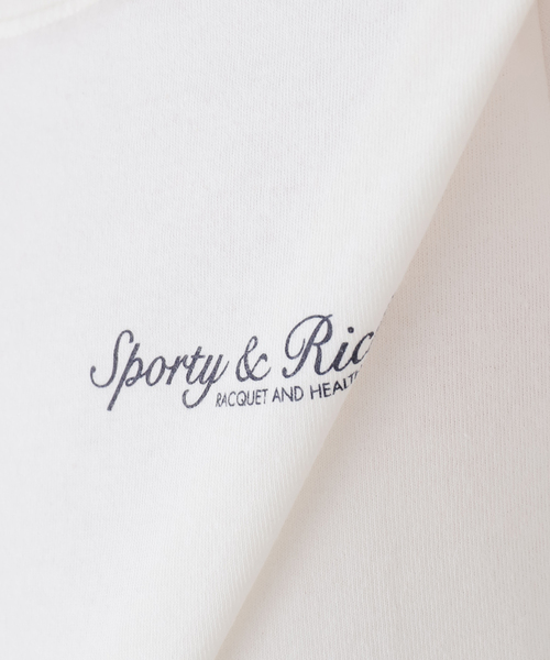 SPORTY&RICH(スポーティアンドリッチ)の「SPORTY&RICH/スポーティアンドリッチ Syracuse Tシャツ(Tシャツ/カットソー・レディース・ホワイト・SMALL)」の12枚目の写真