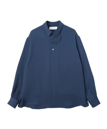 CULLNI（クルニ）の「Double Satin Minimal Chin Tab Long Sleeve Shirt（シャツ/ブラウス）」