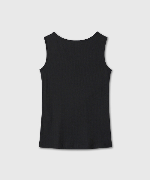 DIVEIN WOMEN(ダイブイン ウーマン)の「RIBBED SOFT SLEEVELESS (BLACK)(Tシャツ/カットソー・レディース・その他・1/2)」の3枚目の写真