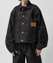 Lui's(���C�X)�́yNeucon�zFRONT PATCH SHORT DENIM JACKET / �t�����g�p�b�`���C�h�V���[�g�f�j���W���P�b�g / �Z�b�g�A�b�v�Ή�(�f�j���W���P�b�g)