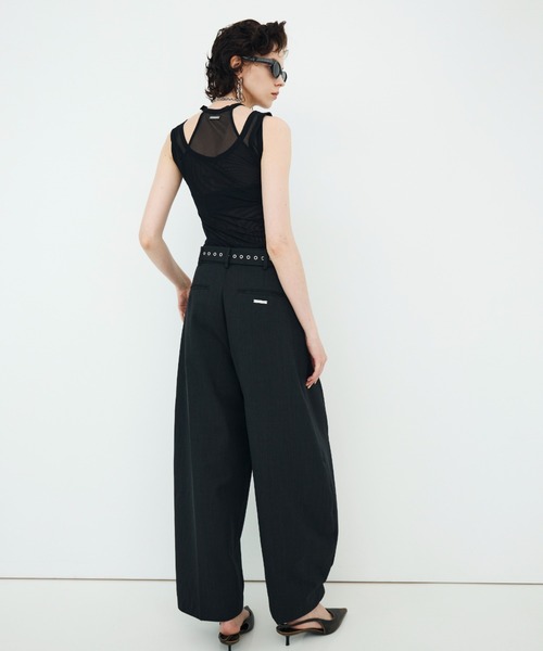 JOSE MOON（ジョゼムーン）の「SHEER BODY SUITS/シアーボディスーツ（Tシャツ/カットソー・レディース・サックスブルー/ブラック/ホワイト・FREE）」の12枚目の写真