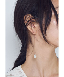<YVETTE(イヴェット)>スネークチェーンパールピアス(片耳)