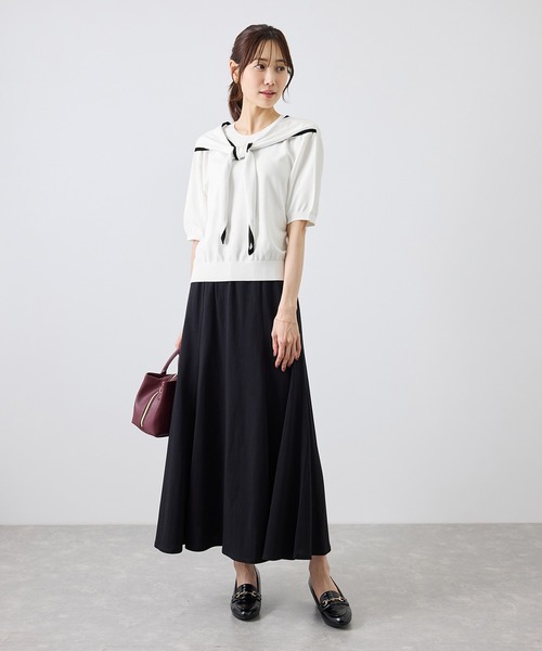 ROPE' PICNIC(ロペピクニック)の「ショールカラードッキングニット(ニット/セーター・レディース・キャメル/ホワイト/ブラック系その他/ワイン・FREE)」の13枚目の写真