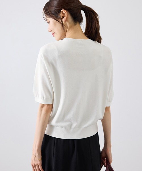ROPE' PICNIC(ロペピクニック)の「ショールカラードッキングニット(ニット/セーター・レディース・キャメル/ホワイト/ブラック系その他/ワイン・FREE)」の18枚目の写真