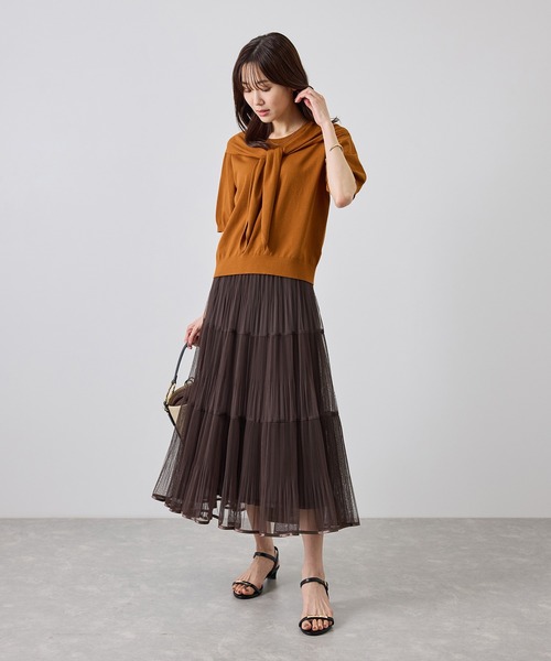 ROPE' PICNIC(ロペピクニック)の「ショールカラードッキングニット(ニット/セーター・レディース・キャメル/ホワイト/ブラック系その他/ワイン・FREE)」の19枚目の写真