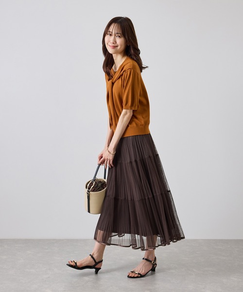 ROPE' PICNIC(ロペピクニック)の「ショールカラードッキングニット(ニット/セーター・レディース・キャメル/ホワイト/ブラック系その他/ワイン・FREE)」の21枚目の写真