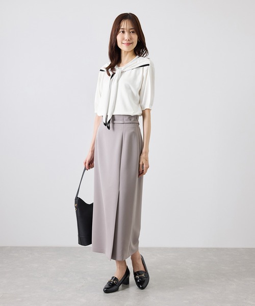 ROPE' PICNIC(ロペピクニック)の「ショールカラードッキングニット(ニット/セーター・レディース・キャメル/ホワイト/ブラック系その他/ワイン・FREE)」の11枚目の写真