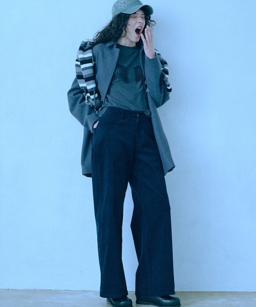 leinwande（ラインヴァンド）の「Beads Fringe T-shirt（Tシャツ/カットソー・レディース・Navy/GRAY/Mustard・ONE SIZE）」の5枚目の写真