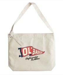 Ol' Basics（オール・ベーシックス） ショルダーバッグ キャンバス フラッグイラスト ロゴ プリント 鞄 BAG アメカジ メンズ レディース ユニセックス