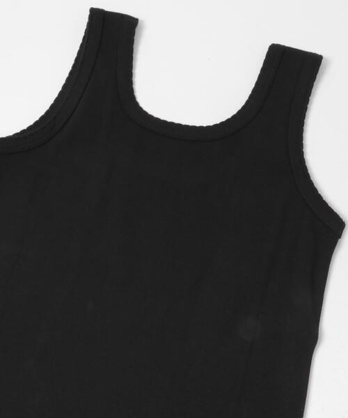 URBAN RESEARCH DOORS(アーバンリサーチドアーズ)の「2WAYスカラップバインダータンク(タンクトップ・レディース・ブラック/ライトカーキ/オフホワイト・FREE)」の10枚目の写真