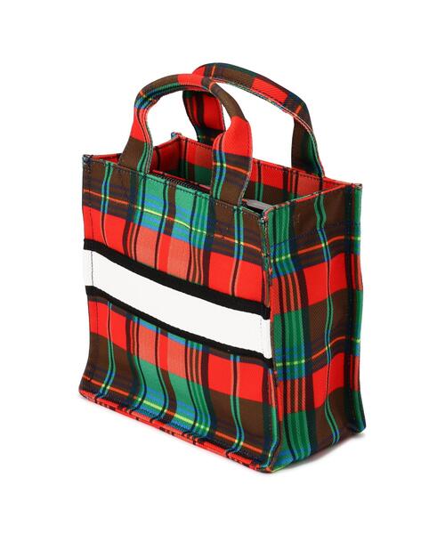 マドラスチェック柄カートバッグ (UNISEX)（ショルダーバッグ