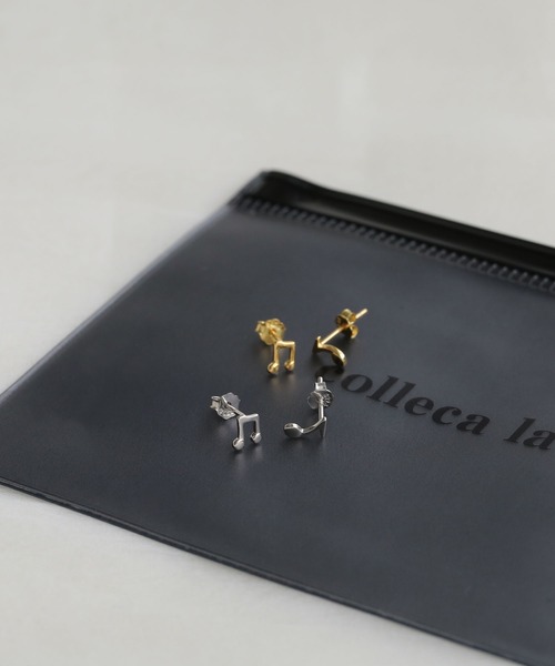 colleca la（コレカラ）の「[silver925]ミニ音符モチーフ スタッドピアス〈金属アレルギー対応〉（ピアス（両耳用）・レディース・シルバー/ゴールド・FREE）」の12枚目の写真