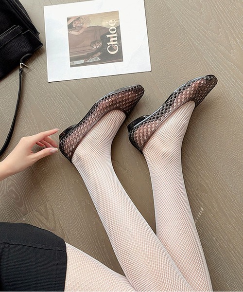 LA VORAGINE(ラ ヴォラジネ)の「透かし編みジェリーシューズ/jelly flat shoes(サンダル・レディース・Black/A/BROWN・24cm/23cm/23.5cm)」の5枚目の写真