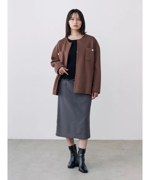 TONAL(トーナル)の「ボールチェーンフレアスリーブリブニット(ニット/セーター・レディース・オフホワイト/ブラック/ボルドー・MEDIUM)」の20枚目の写真