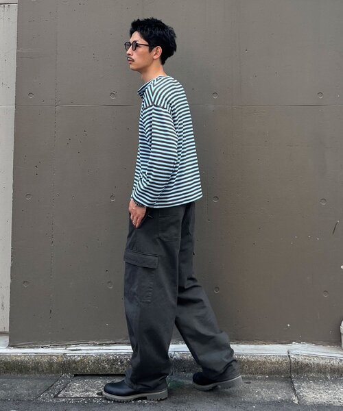 CIAOPANIC(チャオパニック)の「ツイルカーブカーゴパンツ(カーゴパンツ・メンズ・ベージュ/ブラック・LARGE/MEDIUM)」の7枚目の写真