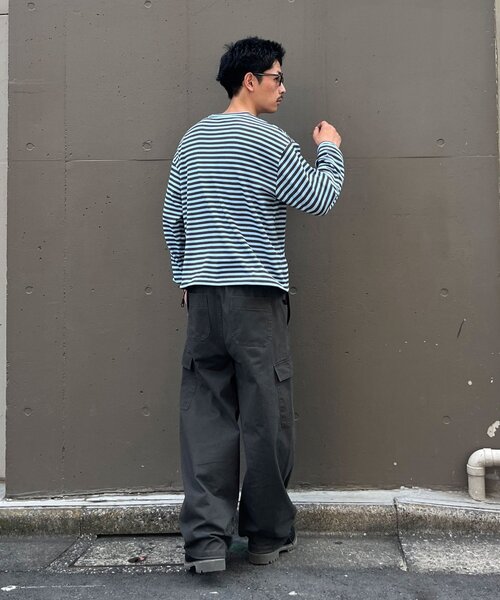 CIAOPANIC(チャオパニック)の「ツイルカーブカーゴパンツ(カーゴパンツ・メンズ・ベージュ/ブラック・LARGE/MEDIUM)」の8枚目の写真