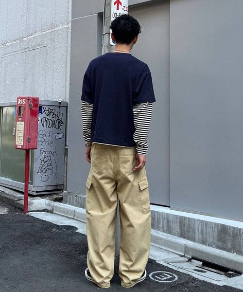 CIAOPANIC(チャオパニック)の「ツイルカーブカーゴパンツ(カーゴパンツ・メンズ・ベージュ/ブラック・LARGE/MEDIUM)」の16枚目の写真
