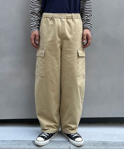 CIAOPANIC(チャオパニック)の「ツイルカーブカーゴパンツ(カーゴパンツ・メンズ・ベージュ/ブラック・LARGE/MEDIUM)」の17枚目の写真