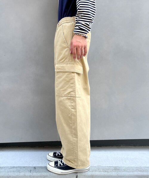 CIAOPANIC(チャオパニック)の「ツイルカーブカーゴパンツ(カーゴパンツ・メンズ・ベージュ/ブラック・LARGE/MEDIUM)」の18枚目の写真