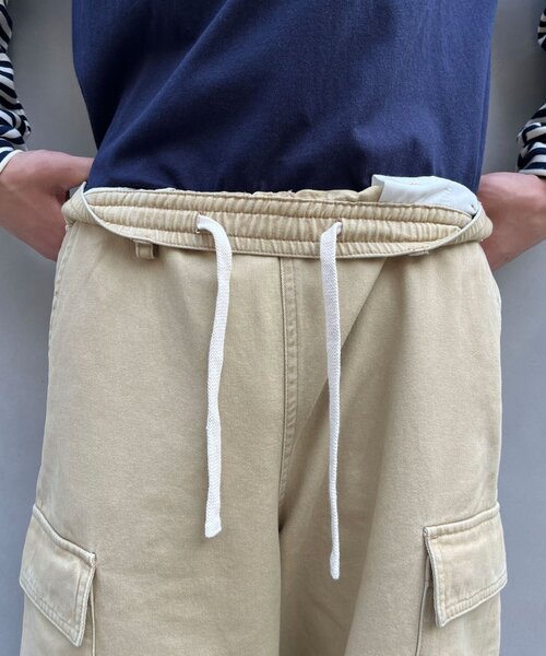CIAOPANIC(チャオパニック)の「ツイルカーブカーゴパンツ(カーゴパンツ・メンズ・ベージュ/ブラック・LARGE/MEDIUM)」の21枚目の写真