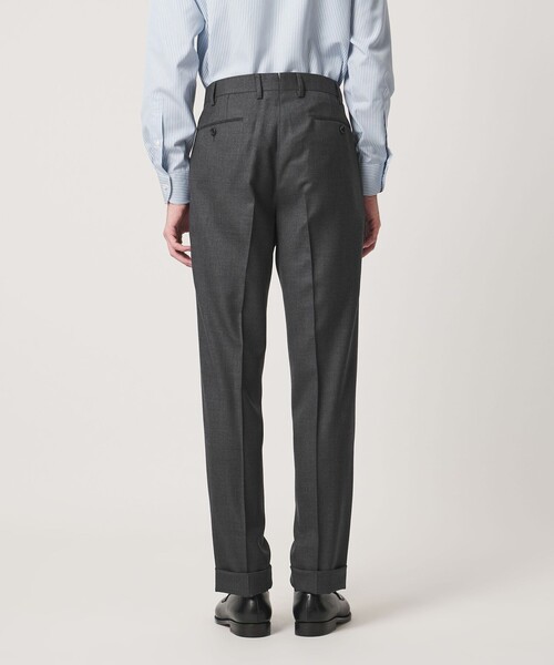 UNITED ARROWS（ユナイテッドアローズ）の「サージ クリース テーパード 1プリーツ スラックス（スラックス・メンズ・ネイビー/グレー系・48/46/44/50）」の10枚目の写真