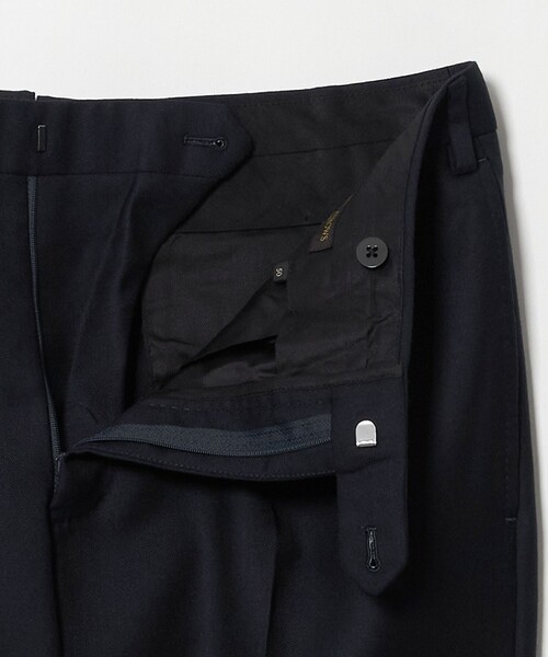 UNITED ARROWS（ユナイテッドアローズ）の「サージ クリース テーパード 1プリーツ スラックス（スラックス・メンズ・ネイビー/グレー系・48/46/44/50）」の17枚目の写真