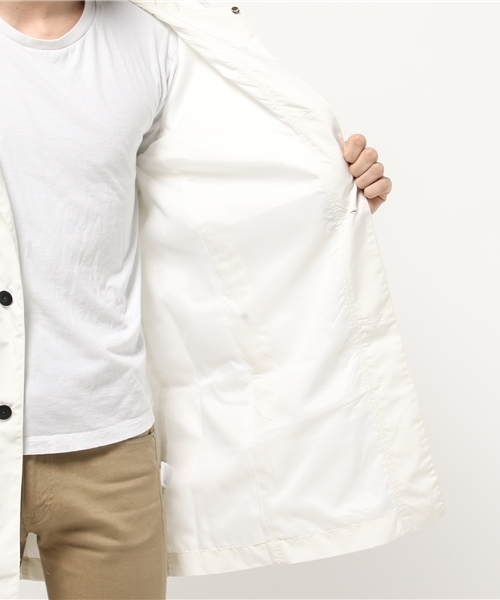 Denime(ドゥニーム)の「POLY/NYLON MODS COAT/ポリエステル・ナイロンモッズコート(モッズコート・メンズ・オリーブ/オフホワイト・MEDIUM/LARGE)」の6枚目の写真