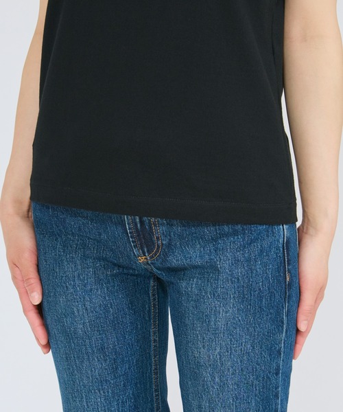 HANES(ヘインズ)の「【Hanes/ヘインズ】レディース Hanes T-SHIRTS KURO for HER クルーネックTシャツ(Tシャツ/カットソー・レディース・ブラック・LARGE/MEDIUM)」の7枚目の写真