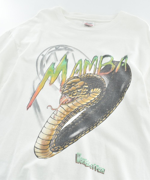 LABORATORY R(ラボラトリーアール)の「【USED】90’s Hanes “MANBA” アニマル Tシャツ(Tシャツ/カットソー・メンズ・ホワイト・LARGE)」の2枚目の写真