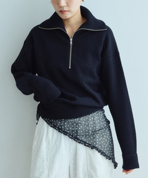 IENA LA BOUCLE | 《追加》IENA LA BOUCLE ZIP プルオーバー(ニット/セーター)